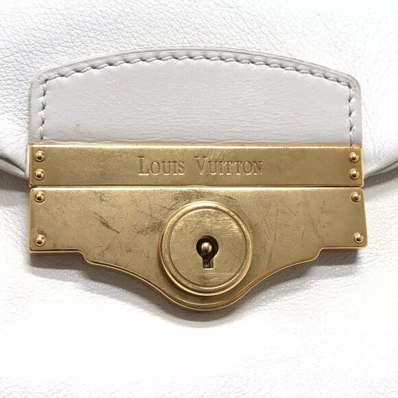 LOUIS VUITTON Sac Louis Special Order Duffle Bag Leather White/GoldHardware - Picture 11 of 14